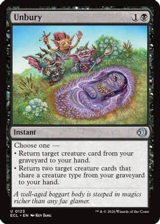 Unbury |  Foil (123) [Lorwyn Eclipsed]