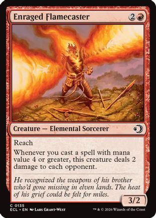 Enraged Flamecaster |  (135) [Lorwyn Eclipsed]