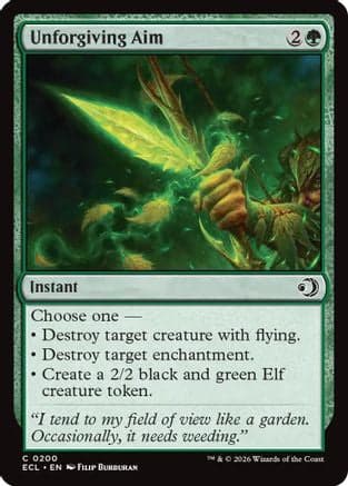 Unforgiving Aim |  Foil (200) [Lorwyn Eclipsed]