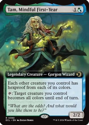 Tam, Mindful First-Year (Extended Art) |  Foil (380) [Lorwyn Eclipsed]