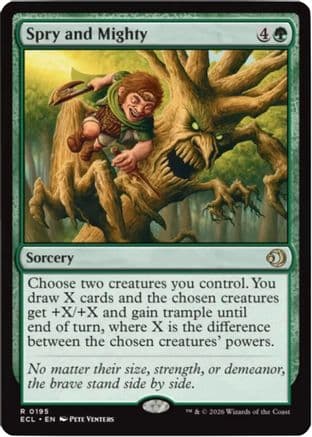 Spry and Mighty |  Foil (195) [Lorwyn Eclipsed]