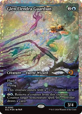 Glen Elendra Guardian (0393) (Showcase) (Fracture Foil) |  Foil (393) [Lorwyn Eclipsed]