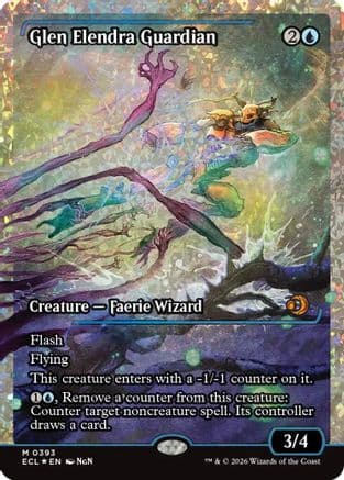 Glen Elendra Guardian (0393) (Showcase) (Fracture Foil) |  Foil (393) [Lorwyn Eclipsed]