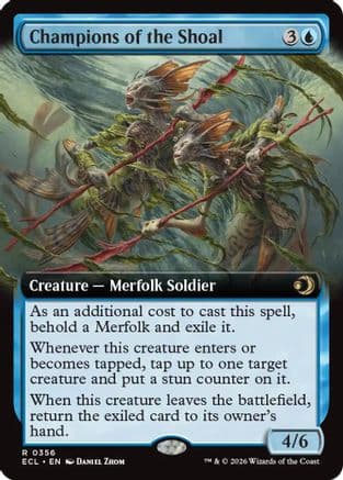 Champions of the Shoal (Extended Art) |  (356) [Lorwyn Eclipsed]