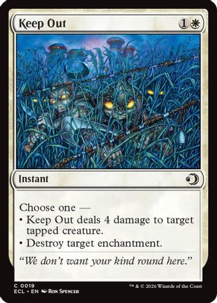 Keep Out |  Foil (019) [Lorwyn Eclipsed]