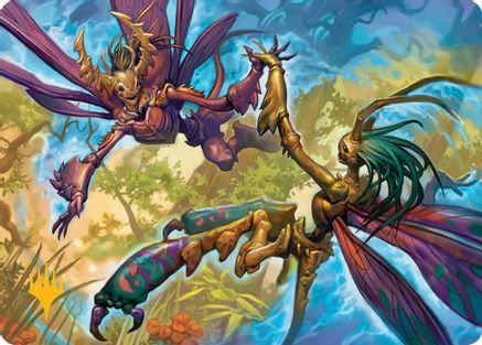 Illusion Spinners Art Card (Gold-Stamped Planeswalker Symbol) |  (008) [Art Series: Lorwyn Eclipsed]