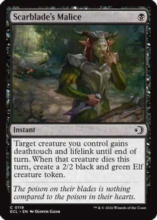 Scarblade's Malice |  (119) [Lorwyn Eclipsed]