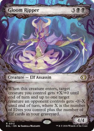 Gloom Ripper (Showcase) |  Foil (312) [Lorwyn Eclipsed]