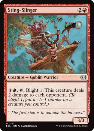 Sting-Slinger |  Foil (161) [Lorwyn Eclipsed]
