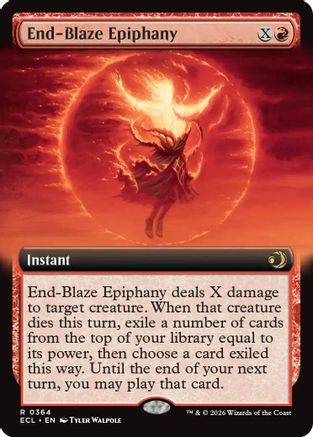 End-Blaze Epiphany (Extended Art) |  Foil (364) [Lorwyn Eclipsed]