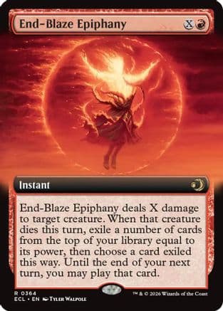 End-Blaze Epiphany (Extended Art) |  Foil (364) [Lorwyn Eclipsed]