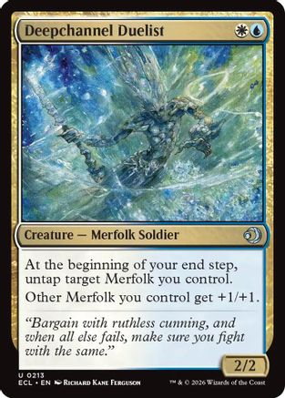 Deepchannel Duelist |  Foil (213) [Lorwyn Eclipsed]