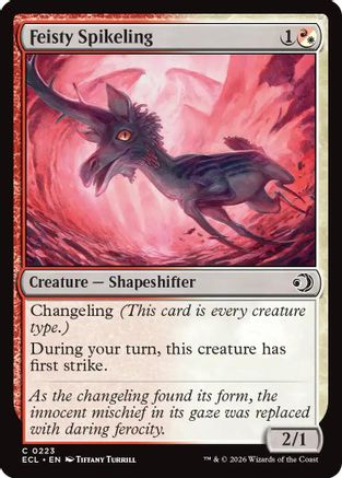 Feisty Spikeling |  Foil (223) [Lorwyn Eclipsed]