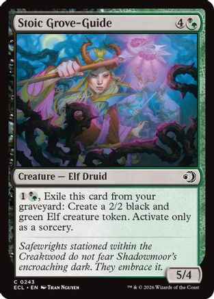 Stoic Grove-Guide |  Foil (243) [Lorwyn Eclipsed]