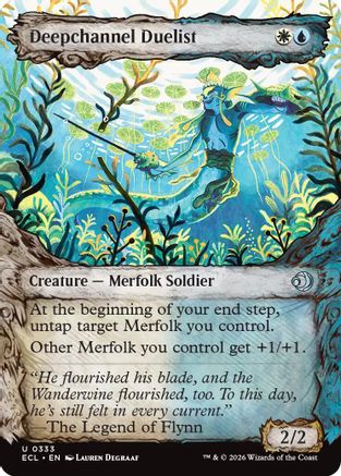 Deepchannel Duelist (Showcase) |  Foil (333) [Lorwyn Eclipsed]