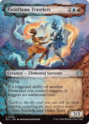 Twinflame Travelers (Showcase) |  Foil (345) [Lorwyn Eclipsed]
