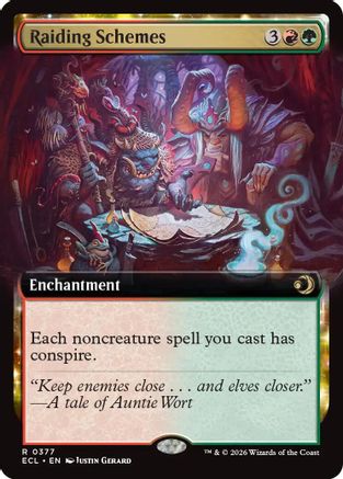 Raiding Schemes (Extended Art) |  (377) [Lorwyn Eclipsed]