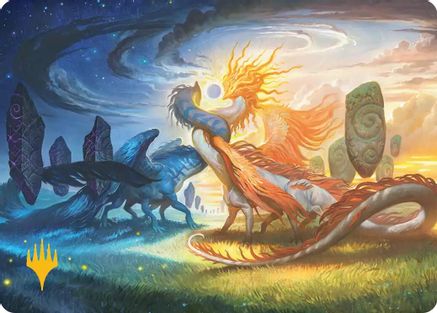 Celestial Reunion Art Card (Gold-Stamped Planeswalker Symbol) |  (019) [Art Series: Lorwyn Eclipsed]