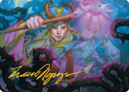 Stoic Grove-Guide Art Card (Gold-Stamped Signature) |  (025) [Art Series: Lorwyn Eclipsed]