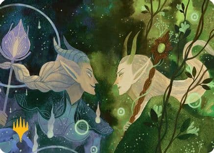 Trystan's Command Art Card (Gold-Stamped Planeswalker Symbol) |  (045) [Art Series: Lorwyn Eclipsed]