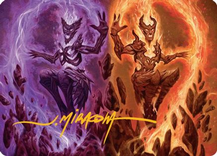 Fire Covenant Art Card (Gold-Stamped Signature) |  (052) [Art Series: Lorwyn Eclipsed]