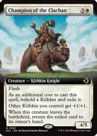 Champion of the Clachan (Extended Art) |  (353) [Lorwyn Eclipsed]