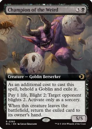 Champion of the Weird (Extended Art) |  (360) [Lorwyn Eclipsed]