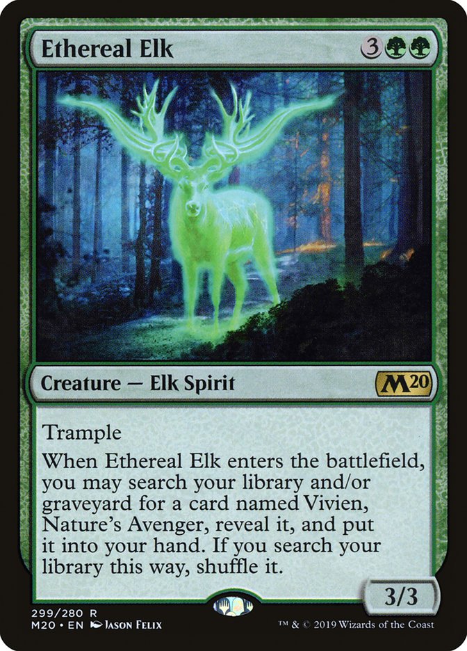 Ethereal Elk 299/280 (Core Set 2020) 