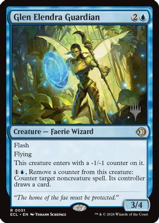 Glen Elendra Guardian |  Foil (051) [Promo Pack: Lorwyn Eclipsed]