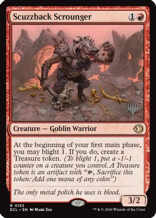 Scuzzback Scrounger |  Foil (153) [Promo Pack: Lorwyn Eclipsed]