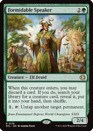 Formidable Speaker |  Foil (176) [Promo Pack: Lorwyn Eclipsed]