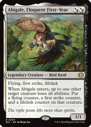 Abigale, Eloquent First-Year |  (204) [Promo Pack: Lorwyn Eclipsed]
