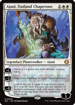 Ajani, Outland Chaperone |  Foil (004) [Promo Pack: Lorwyn Eclipsed]