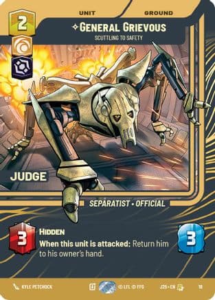 General Grievous - Scuttling to Safety | Foil (18)  [Judge Promos]
