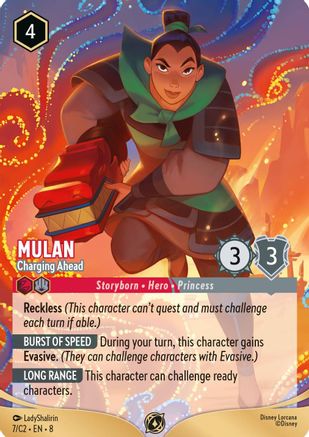 Mulan - Charging Ahead |  (7) [Disney Lorcana Promo Cards]