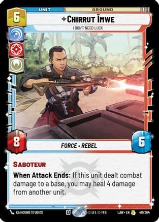 Chirrut Îmwe - I Don't Need Luck |  (48/264)  [A Lawless Time]