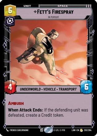 Fett's Firespray - In Pursuit |  (252/264)  [A Lawless Time]