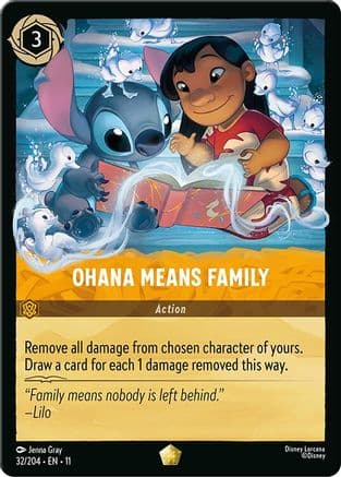 Ohana Means Family | Cold Foil (32/204) [Winterspell]