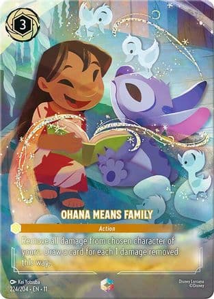 Ohana Means Family (Enchanted) | Holofoil (224/204) [Winterspell]