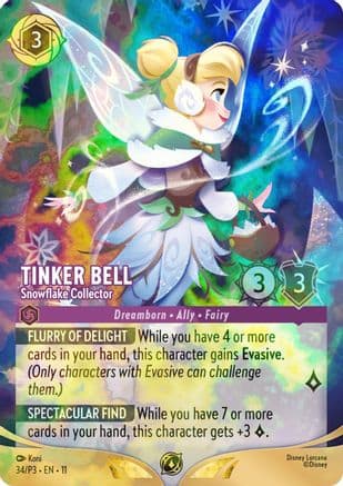 Tinker Bell - Snowflake Collector (Store Championship) | Holofoil (34) [Disney Lorcana Promo Cards]