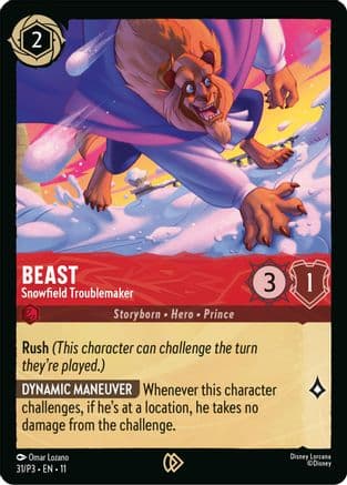 Beast - Snowfield Troublemaker | Cold Foil (31) [Disney Lorcana Promo Cards]