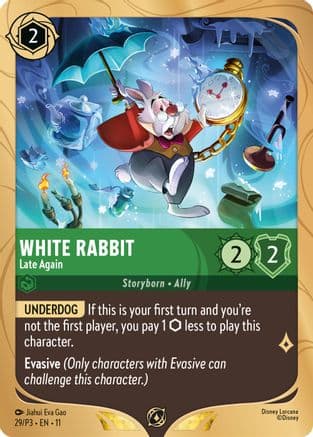 White Rabbit - Late Again | Holofoil (29) [Disney Lorcana Promo Cards]