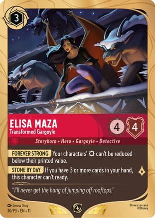 Elisa Maza - Transformed Gargoyle | Holofoil (30) [Disney Lorcana Promo Cards]