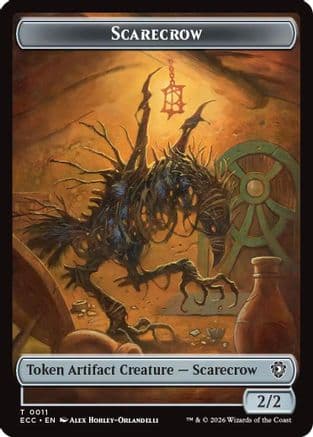 Scarecrow // Treasure Double-Sided Token |  (11 // 10) [Commander: Lorwyn Eclipsed]