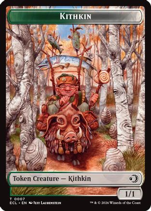 Kithkin // Treasure Double-Sided Token |  Foil (7 // 10) [Lorwyn Eclipsed]