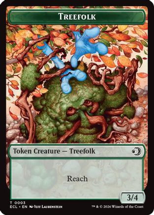 Treefolk // Goblin Double-Sided Token |  (3 // 6) [Lorwyn Eclipsed]