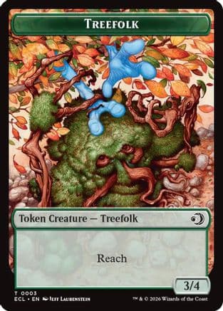 Treefolk // Goblin Double-Sided Token |  (3 // 6) [Lorwyn Eclipsed]