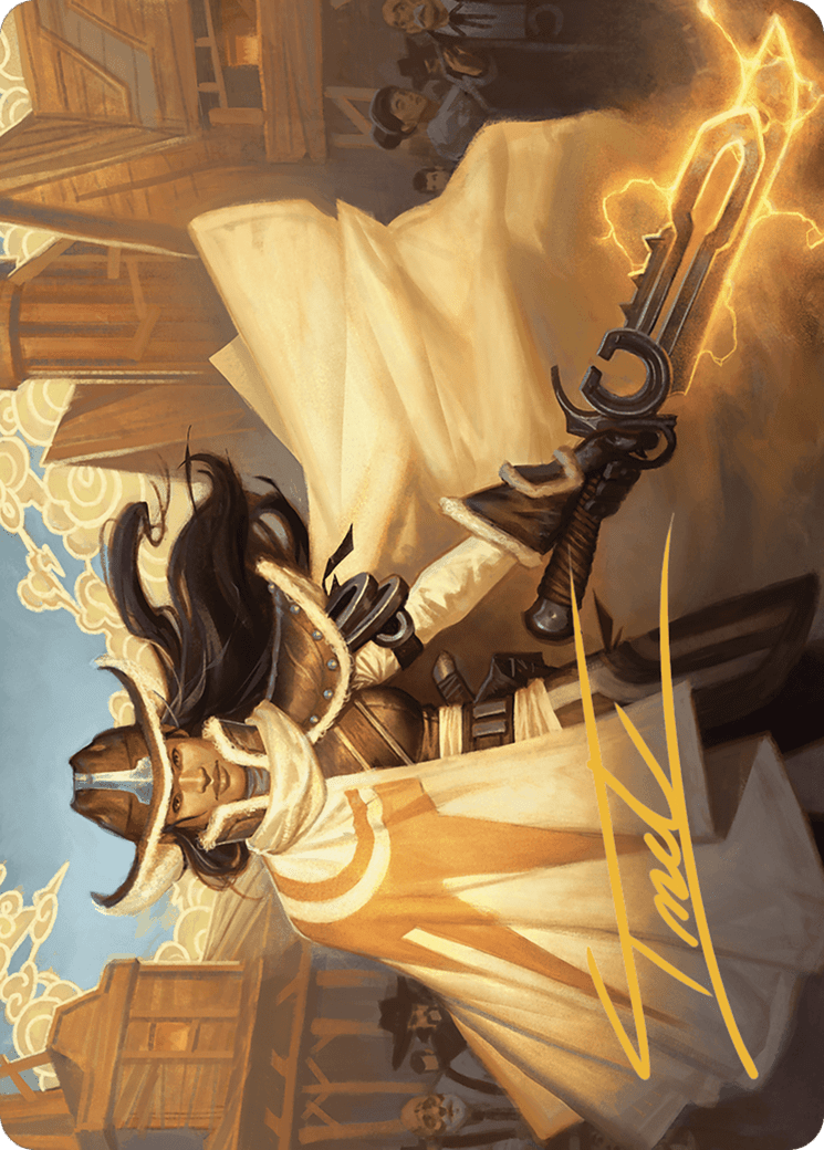Omenport Vigilante // Omenport Vigilante (AOTJ-003) - Outlaws of Thunder Junction Art Series (Borderless) Foil