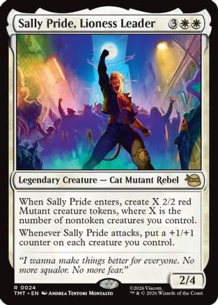Sally Pride, Lioness Leader |  Foil (024) [Teenage Mutant Ninja Turtles]