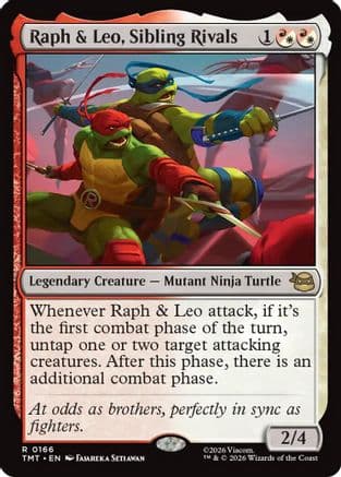 Raph & Leo, Sibling Rivals |  Foil (166) [Teenage Mutant Ninja Turtles]